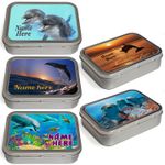 Personalised Tobacco Tin Dolphin 2oz Baccy Pill Storage Cigarette Birthday Gift