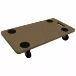 Heavy Duty Wooden Moving Dolly Swivel Casters Transport Roller 440lbs Capacity