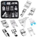 11 pc Presser Foot Set Sewing Machine Zip Strait Button Overcast etc