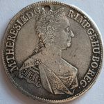 AUSTRIA / 1765 Silver 1/2 Thaler Maria Theresa,Vienna Mint - Holed !!!