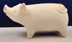VTG Porcelain Pig Model Figurine by Highbank in Lochgilphead Scotland    P769