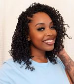 Trendy 10 Pack Yanky Twist Crochet Hair 12 Inch Pre Twisted Black Kinky Mini