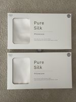 2 X Marks & Spencer Pure Silk Pillowcases - White - RRP £60 - BNWT