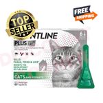 FRONT-LINE Plus Flea & Tick Treatment for Cats and Ferrets - 6 Pipettes