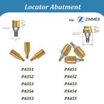 Locator Abutment for Removable Dentures For Zimmer Cortex MIS Implant Ø3.5/4.5mm