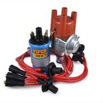 Air Cooled VW Powerspark Electronic Distributor 8mm Leads & Viper Blue Dry Coil