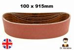 Sanding Belts 100 x 915mm DURABLE 4'' x 36'' Belt Sanders   40 - 600 GRIT  