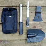 MIL-COM ALL IN ONE TOOL – a camping entrenching shovel  with hatchet saw + pouch
