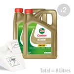 Castrol EDGE 5w-30 LL Car Engine Oil Service Kit 8 LITRES 8L