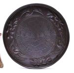 Antique Art And Crafts Period  Newlyn Style Copper Flying Cranes Dish / Plate