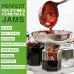 196ml X24/36/72 Hexagonal Jam Jars Storage Preserve Pickles Mini Jars Lid