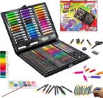 150Pcs Deluxe Art Set Crayons Pastels Colour Pencils Felt Pens Kids Gift UK No 1