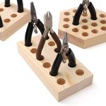 4xWooden  Organizer,Wood s Block Table Space Saving for Storing Stand