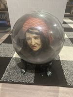 Vtg Gemmy Halloween Spirit Ball Gypsy Fortune Teller - No Power Cord working 
