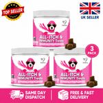 X3 NutriPaw All-Itch Immunity Treats For Dogs Soothe Itchy Paws, Eyes, EarsSkin