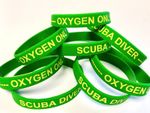 Emergency Oxygen Only for Scuba Divers, wrist band for after Diving