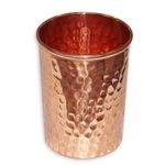 100% Pure Copper Glass Set of 6 For Yoga Ayurveda Health Benefits 300 ml