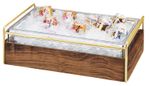 Cal-Mil 3702-12-46 Mid-Century 13.5" x 21.75" x 7.25"H Wood Ice Housing