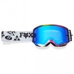FOX (MX26) Goggles - MAIN V3 IMAGE (White/Black) Mirror Blue Lens