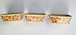 Set of 3 Nantucket Stoneware, Small Loaf Pans, Autumn Decor, Polish-Style