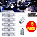 5 X Brake Pipe Joiners Compression Fittings Connector For 3/16 Hydraulic T