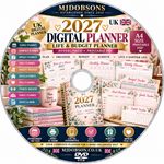 Digital Planner 2027 PDF Year Calender 12 Month iPad Goodnotes Printable PDF