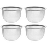4 Pcs Tea Filter Travel Extra Fine Strainer Stainless Steel Loose Infuser