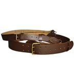 Sam Browne Belt With Crossover Shoulder Strap Real Leather British Military ARMY