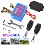 Wireless Remote Car Battery Disconnect Relay Master Kill Cut-off Switch Isolator