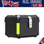 Universal 45L Aluminium Motorcycle Top Box Motorbike Rear Luggage Case Tail New