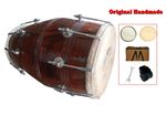 New Indian Dholak Drum 17” Tunable Nut Bolt | Folk Percussion Instrument + Bag