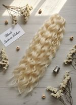 Mohair for reborn doll, rooting. Loutrais Mohair premium - 10 GRAMS Pale Gold 