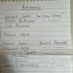 Autographs Tennis Players & The Vital Spark TV Personalities Various