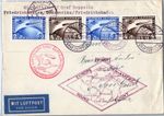 German Reich 438, 439 per 2 on Cover Zeppelin Ride LZ 127 #DHX73