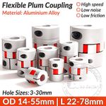 CNC Shaft Coupler Flexible Plum Spider Jaw Coupling Stepper Motor All Bore Sizes