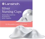 Lansinoh Silver Nipple Cups - 999 Sterling Nickel Free Silver Nipple Shields fo