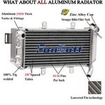 2 Row Aluminium Radiator For 2006-2008 2008 Kawasaki ER6N ER-6F Ninja 650R MT