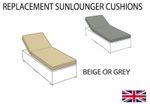 Replacement rattan Sun lounger cushion pad garden sun bed patio furniture