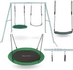 200Kg Steel Garden Swing Set A Frame 2 Seat Nest & Classic Kids Outdoor