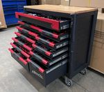 US PRO TOOL CHEST BOX WITH TOOLS TRAYS 12 DRAWER ROLLER CABINET 291 PC