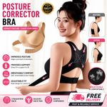 Women Posture Corrector Bra Wireless Back Support Lift Up Yoga Bra Shapewear