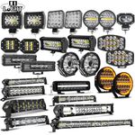 LED Work Light Bar Flood Spot Lights Driving Lamp Offroad Car Truck SUV 12V 24V