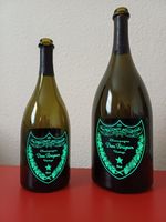 Dom Perignon Luminous 1 x 750ml and 1 x Magnum(1500ml) Empty Champagne Bottles