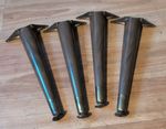 Vintage Set Of 4 Mid Century Modern Tapered Table Legs with Brackets 14”