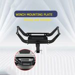 MOBILE WINCH MOUNT 2 inch RECEIVER HITCH WINCH MOUNTING PLATE 17,000-20,000lbs