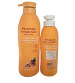 Advanced Korean Skin Bright & Smooth lightening wash & lotion Set for Body Care