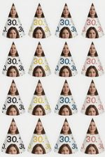 Personalise Face Party Hat Custom Age Birthday Decor Birthday Party Costume UK