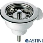 Astini 90mm Ceramic Sink Basket Strainer Waste