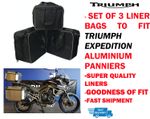 PANNIER LINER BAGS & TOP BOX BAG TO FIT TRIUMPH EXPEDITION ALUMINIUM PANNIERS