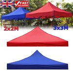 2X2m 3X3m Replacement Gazebo Marquee Canopy Outdoor Garden Party Tent Top Cover